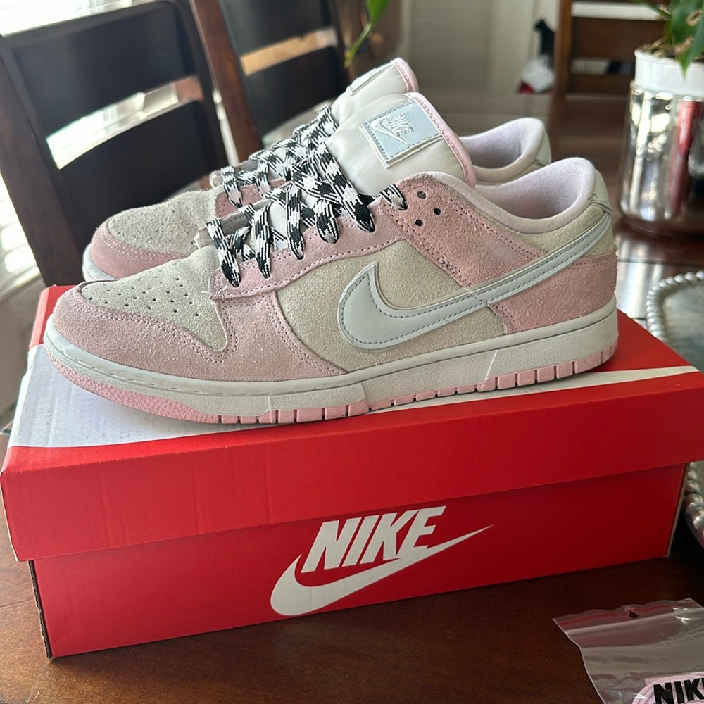 Pink Nike Low Dunks